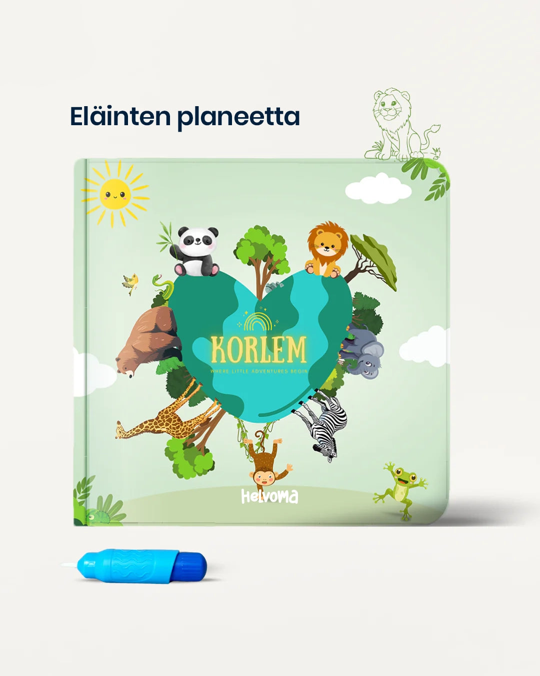 Helvoma® – Korlem Taikavesivärityskirja